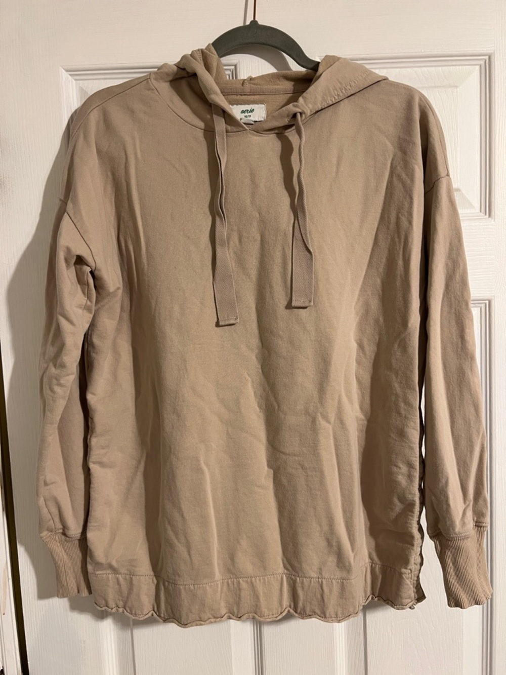 aerie Beige Pullover Hoodie